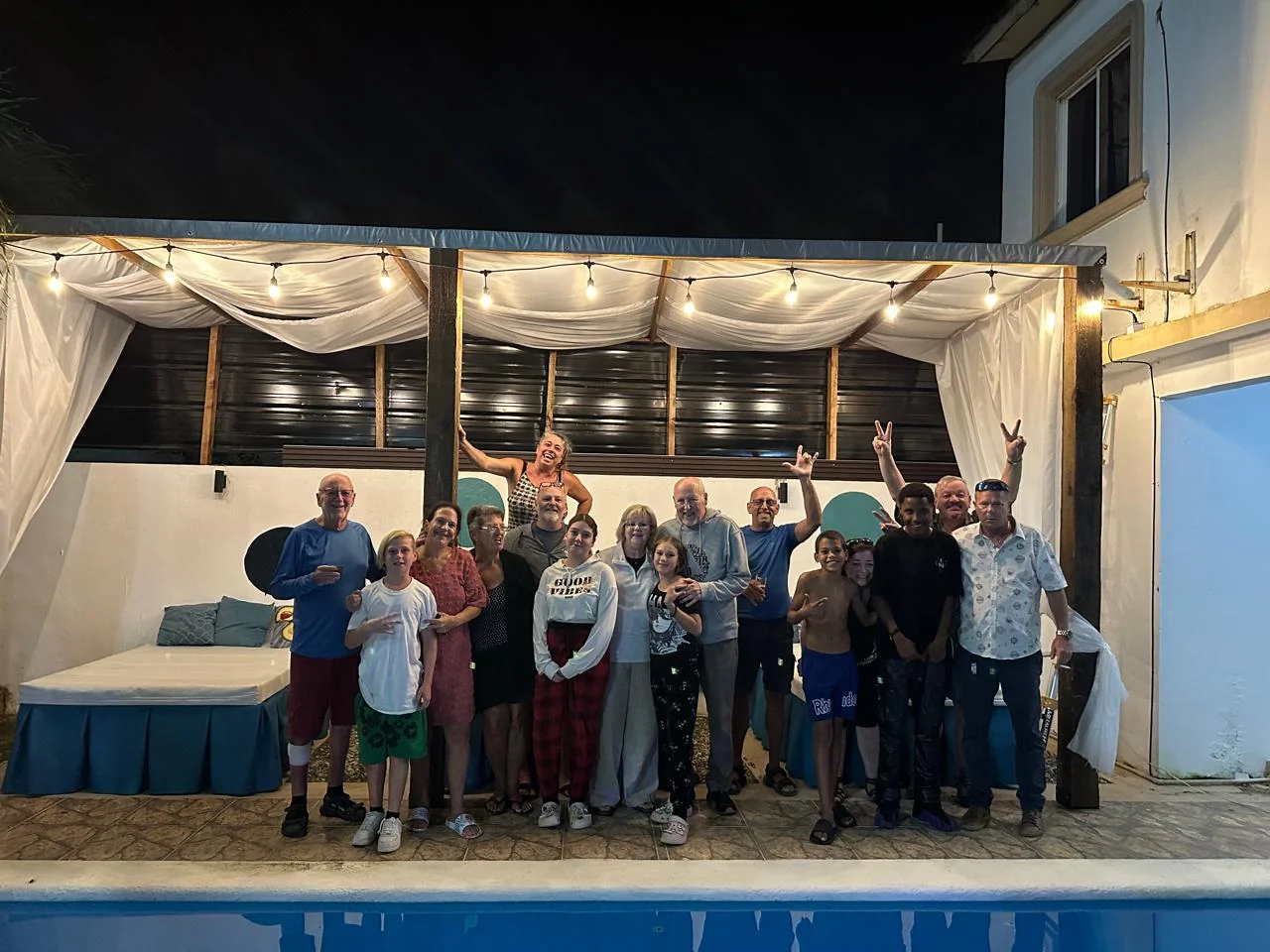 Groupe de Québécois en vacances